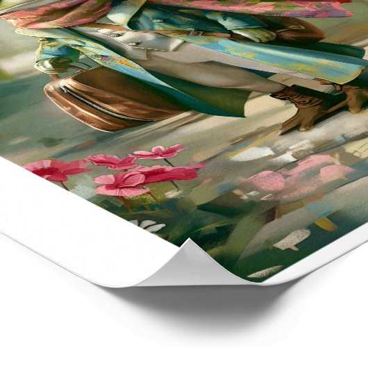 Poster Imaginaire blanc mou à imprimer Anthro Frog 126 (Coin)