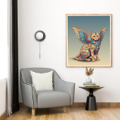 Poster Imaginaire Cat l Misty Meow | Chat ailé [34]