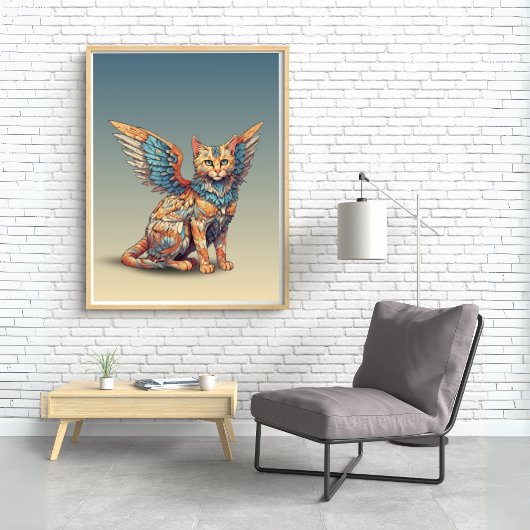 Poster Imaginaire Cat l Misty Meow | Chat ailé [34]