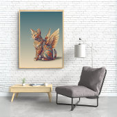 Poster Imaginaire Cat l Misty Meow | Chat ailé [4/4]