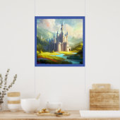 Poster Imaginaire Château Joyeux Paysage 3 (Cuisine)