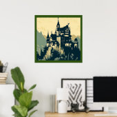 Poster Imaginaire Château médiéval - Décor 1 (Bureau à domicile)