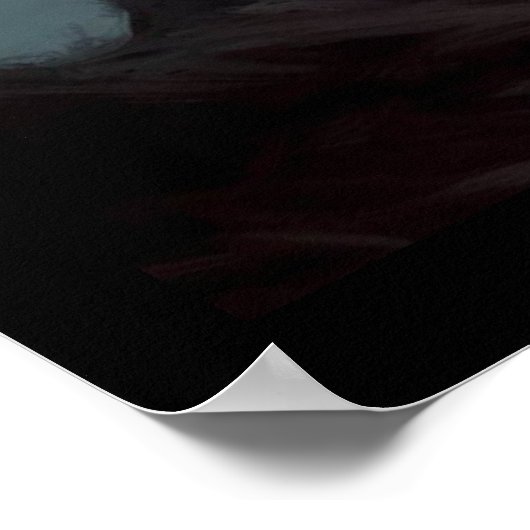 Poster Imaginaire Château Paysage effrayant 2 (Coin)