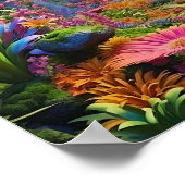 Poster Imaginaire coloré nature paysage (Coin)