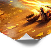 Poster Imaginaire Cute Campfire Date Pays (Coin)