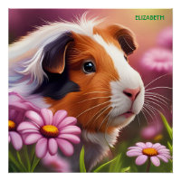 Imaginaire Cute Guinée Fleurs de porc