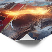 Poster Imaginaire Cute Kitten Chien Feu (Coin)