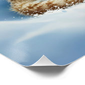 Poster Imaginaire Cute Lynx Cub hiver (Coin)