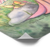 Poster Imaginaire d'art de la fleur de soleil du matin (Coin)