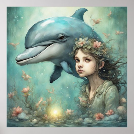 Poster Imaginaire dauphin 4 (Devant)