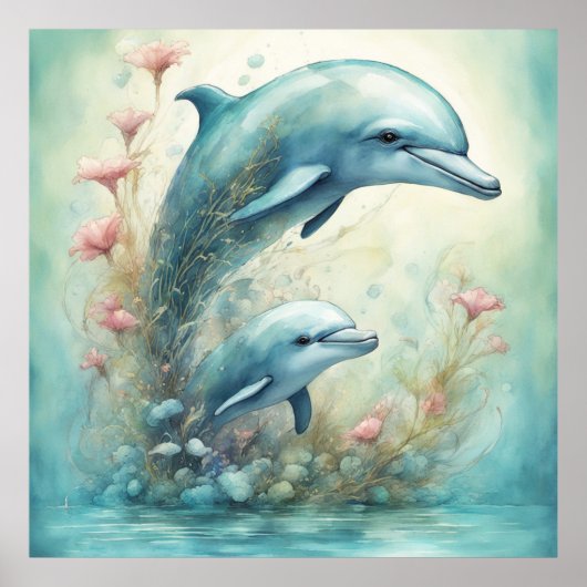 Poster Imaginaire dauphin 9 (Devant)