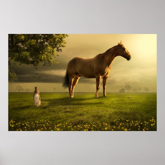 Poster Imaginaire de cheval géant (Devant)