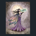 Poster Imaginaire de fées et libellules<br><div class="desc">"Night Dragonfly" © Molly Harrison 2012 www.mollyharrisonart.com De mon aquarelle,  acrylique et peinture à l'encre originale.</div>