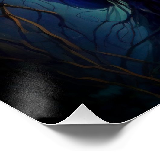 Poster Imaginaire de forêt enchantée fée magique Pixie Po (Coin)