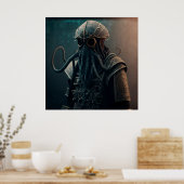 Poster Imaginaire de guerrier de l'affiche (Cuisine)