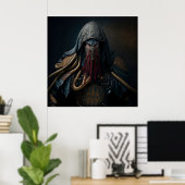 Poster Imaginaire de guerrier de l'affiche (Bureau à domicile)