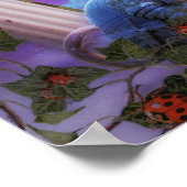 Poster Imaginaire de lions de forêt enchantée (Coin)