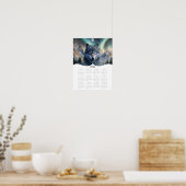 Poster imaginaire de loup céleste 2026 Art Calendrier de  (Cuisine)