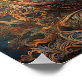 Poster Imaginaire de moment mystique IA Art numérique d'i (Coin)