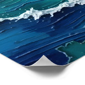 Poster Imaginaire de plage Vortex Tropical (Coin)