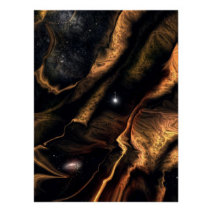 Poster Imaginaire de science-fiction surréaliste Art spa