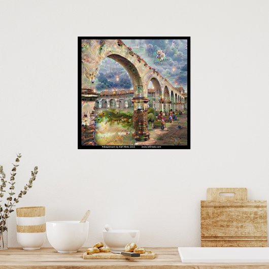 Poster Imaginaire Deepdream Mission Arcade (Cuisine)