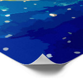 Poster Imaginaire des soeurs célestes art numérique Abstr (Coin)