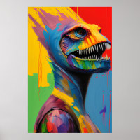 Imaginaire Dinosaure Hybride Cyborg T-Rex Sci-Fi A