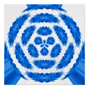 Poster Imaginaire en bleu...