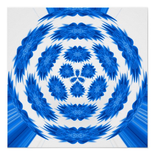 Poster Imaginaire en bleu... (Devant)