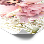 Poster Imaginaire Fairy fleur sauvage pastel (Coin)