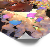 Poster Imaginaire femme Art Africain Américain (Coin)