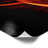 Poster Imaginaire Flammes Flammes Flamme Fille Vive (Coin)