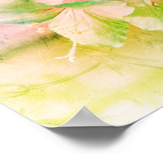 Poster Imaginaire Fleur (Coin)