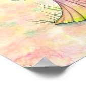 Poster Imaginaire Fleur de printemps aquarelle Art (Coin)