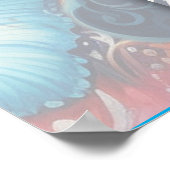 Poster Imaginaire Fleurs express la joie de la nature. (Coin)