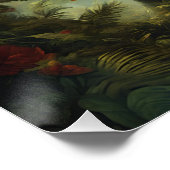 Poster Imaginaire Fleurs Vivides Majestic T-Rex (Coin)