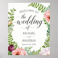 Imaginaire Floral Mariage de bienvenue Signal