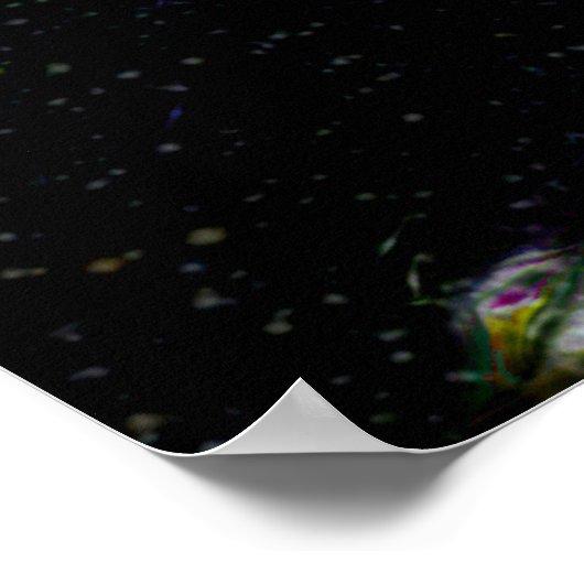 Poster Imaginaire foncé enchanté Art Forest Pond (Coin)