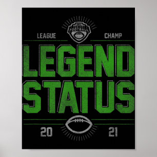 Poster Imaginaire Football League Champ Legend Statut