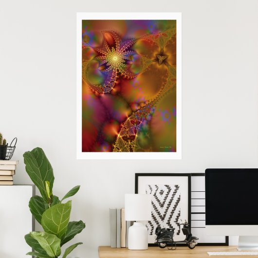 Poster Imaginaire fractal 25 (Bureau à domicile)