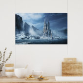 Poster Imaginaire gothique ou temple expiatoire (Cuisine)