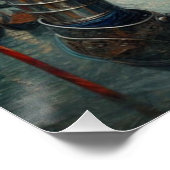 Poster Imaginaire illustration de la princesse guerrière (Coin)