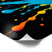 Poster Imaginaire Jolie Danseuse Vivid Peinture (Coin)