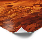 Poster Imaginaire Jolie Vivid Girl Fall Forest (Coin)