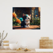 Poster *~* Imaginaire Kitty Chat 5:4 Feline Kitten (Cuisine)