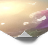 Poster Imaginaire Lion Bébé Blanc (Coin)