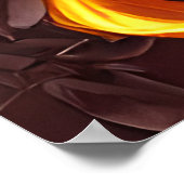 Poster Imaginaire magique beau visage fleurs feu (Coin)