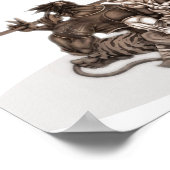 Poster Imaginaire Manga Guerriers (Coin)