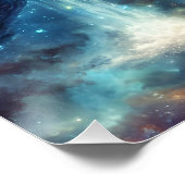Poster Imaginaire Mare Turtle Espace Terre (Coin)